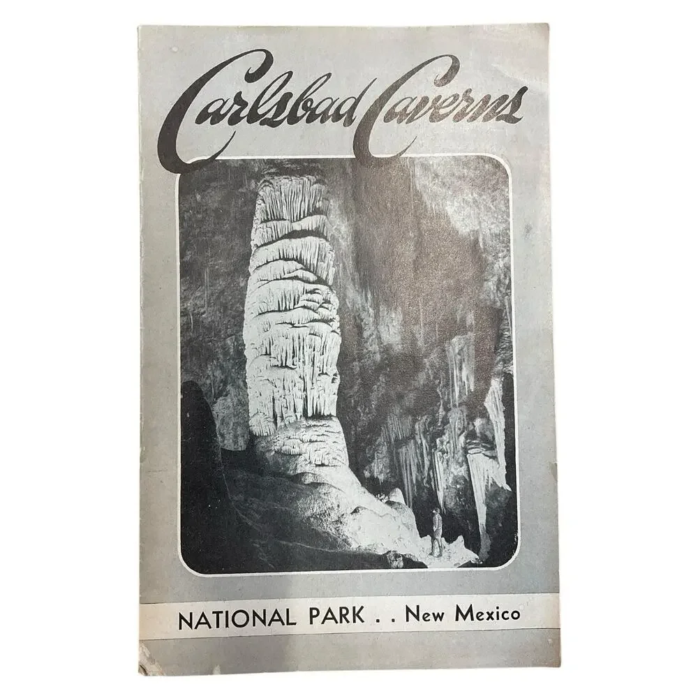 1950 Carlsbad Caverns National Park Booklet Souvenir New Mexico Queens Chamber‎